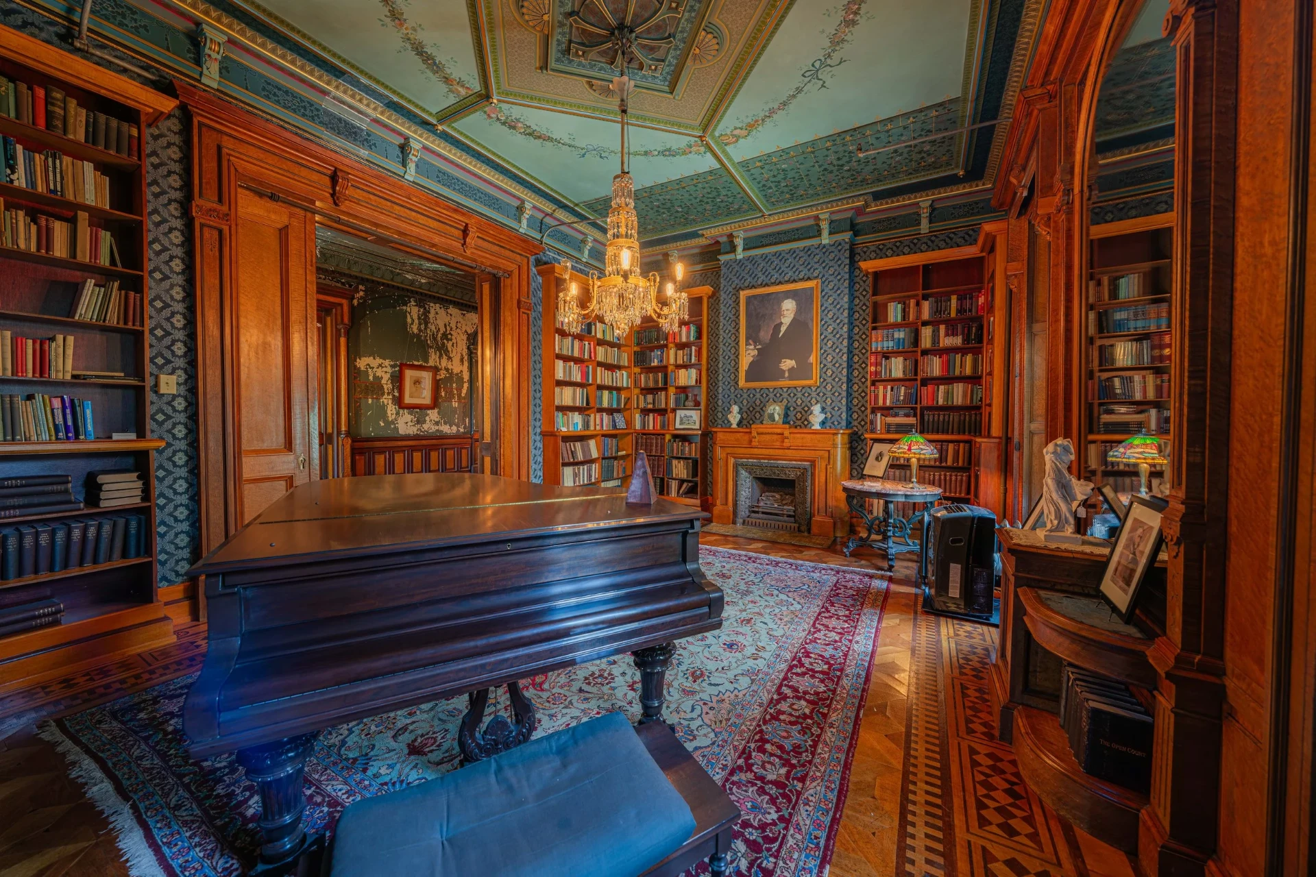 The setting for the Starved Rock Trees workshop at Hegeler Carus Mansion